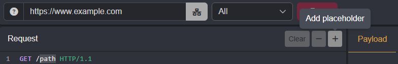 Marking a placeholder.
